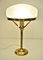 Swedish Grace Brass and Glass Table Lamp from Pukeberg, 1920s 2