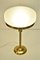 Swedish Grace Brass and Glass Table Lamp from Pukeberg, 1920s 4