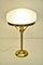 Swedish Grace Brass and Glass Table Lamp from Pukeberg, 1920s, Image 3