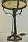 Art Nouveau Swedish Wrought Iron and Glasstable Lamp from Jugendstil, 1925 5