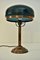 Swedish Grace Copper and Hand Blown Glass Table Lamp, 1925, Image 11