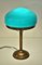 Swedish Grace Copper and Hand Blown Glass Table Lamp, 1925, Image 5