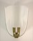 Swedish Grace Art Deco Brass and Glass Sconces from Orrefors, 1920s, Set of 2 5