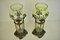 German Glass and Silverplate Vases from Jugendstil WMF, 1910s, Set of 2 10