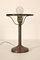 Lámpara de mesa Grace sueca de cobre y vidrio soplado, años 20, Imagen 8