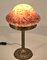Lámpara de mesa Grace sueca de latón y vidrio soplado, años 20, Imagen 4