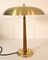 Swedish Modern Brass and Teak Model 8441 Table Lamp by Boréns, 1940s, Image 9