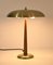 Swedish Modern Brass and Teak Model 8441 Table Lamp by Boréns, 1940s 5
