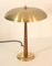 Swedish Modern Brass and Teak Model 8441 Table Lamp by Boréns, 1940s, Image 4