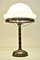 Lámpara de mesa Grace sueca de cobre y vidrio soplado, años 20, Imagen 8
