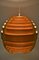 Swedish Pine Sphere Pendant Lamp by Hans-Agne Jakobsson for Ellysett, 1960s 7