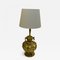 Large Brass and Gemstone Buddha Table Lamps, Set of 2 1
