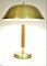 Swedish Art Deco Brass and Oak Table Lamp by Falkenbergs Belysning Ab, 1940s 10