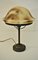 Lámpara de mesa Grace sueca de cobre y vidrio soplado, años 20, Imagen 1