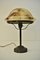 Swedish Grace Copper and Hand Blown Glass Table Lamp, 1920s, Image 8