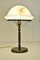Lámpara de mesa Grace sueca de cobre y vidrio soplado, años 20, Imagen 2