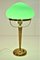 Swedish Grace Brass and Blown Glass Table Lamp, 1925 4