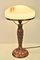 Large Art Nouveau Copper and Glass Table Lamp, Sweden, 1920s 2