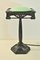 Swedish Grace Period Bronze, Patinated Metal and Glass Table Lamp 9