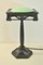 Swedish Grace Period Bronze, Patinated Metal and Glass Table Lamp, Image 9