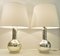 Lampes de Bureau en Verre Mercury par Luxus par Uno & sten Kristiansson, Set de 2 2