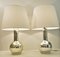 Mercury Glass Table Lamps by Luxus by Uno & Östen Kristiansson, Set of 2 3