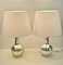 Mercury Glass Table Lamps by Luxus by Uno & Östen Kristiansson, Set of 2 5
