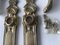 Art Nouveau Brass Handles and Signboards, 1950s, Set of 4 20