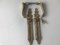 Art Nouveau Brass Handles and Signboards, 1950s, Set of 4 15