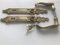 Art Nouveau Brass Handles and Signboards, 1950s, Set of 4, Image 4