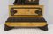Juego de repisa de chimenea Imperio de mármol amarillo y bronce, de principios del siglo XIX. Juego de 3, Imagen 14