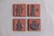 Danish Ceramics Tiles with Viking Motifs from Thyssen, 1960s, Set of 4, Image 1