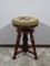 Solid Walnut Piano Stool, Late 19th Century 18