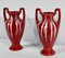 Art Nouveau Ceramic Vases, 1900s, Set of 2 3