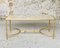 Mid-Century White Marble & Brass Coffee Table, 1960s, Image 3