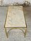 Mid-Century White Marble & Brass Coffee Table, 1960s, Image 8