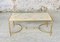 Mid-Century White Marble & Brass Coffee Table, 1960s, Image 1