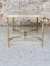 Mid-Century White Marble & Brass Coffee Table, 1960s 9