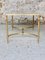 Mid-Century White Marble & Brass Coffee Table, 1960s, Image 9