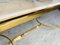 Mid-Century White Marble & Brass Coffee Table, 1960s 11