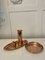 English Arts & Crafts Hand Hammered Kitchen Copper Items, 1900s, Set of 4 2