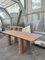 Large Rectangle Dining Table in Coral Portuguese Travertine by My Habitat Design 1