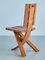 Sculptural Dining Chairs in Oak from Ebénisterie Seltz, France, 1970s, Set of 4 10