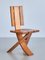 Sculptural Dining Chairs in Oak from Ebénisterie Seltz, France, 1970s, Set of 4 9