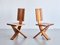 Sculptural Dining Chairs in Oak from Ebénisterie Seltz, France, 1970s, Set of 4 5