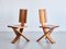 Sculptural Dining Chairs in Oak from Ebénisterie Seltz, France, 1970s, Set of 4, Image 5