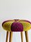 Upholstered Ash Stool, 1950s, Image 6