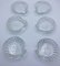 Glass Shell Shaped Dishes, Set of 6 6