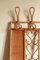 Mid-Century Entryway Wall Coat Rack from Gianni, Italy, 1960s 3