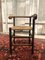 20th Century Bobbin Corner Chair with Rush Seat, 1920s 1